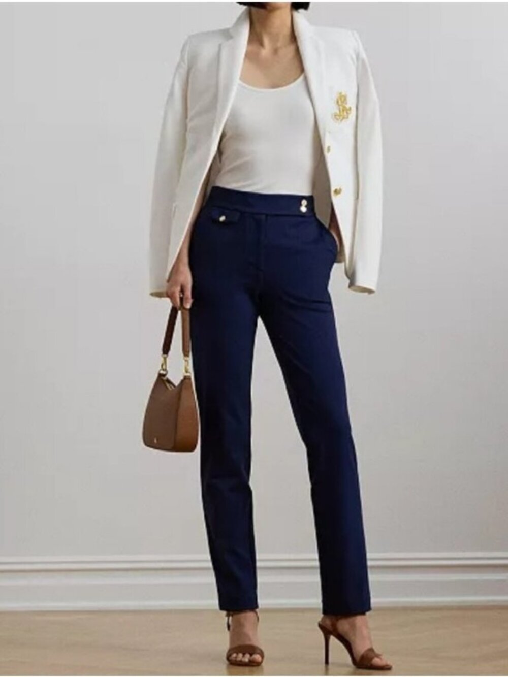 Lauren Ralph Lauren Ponte Knit Pant XS New Navy Blue Women's Preppy Careerwear